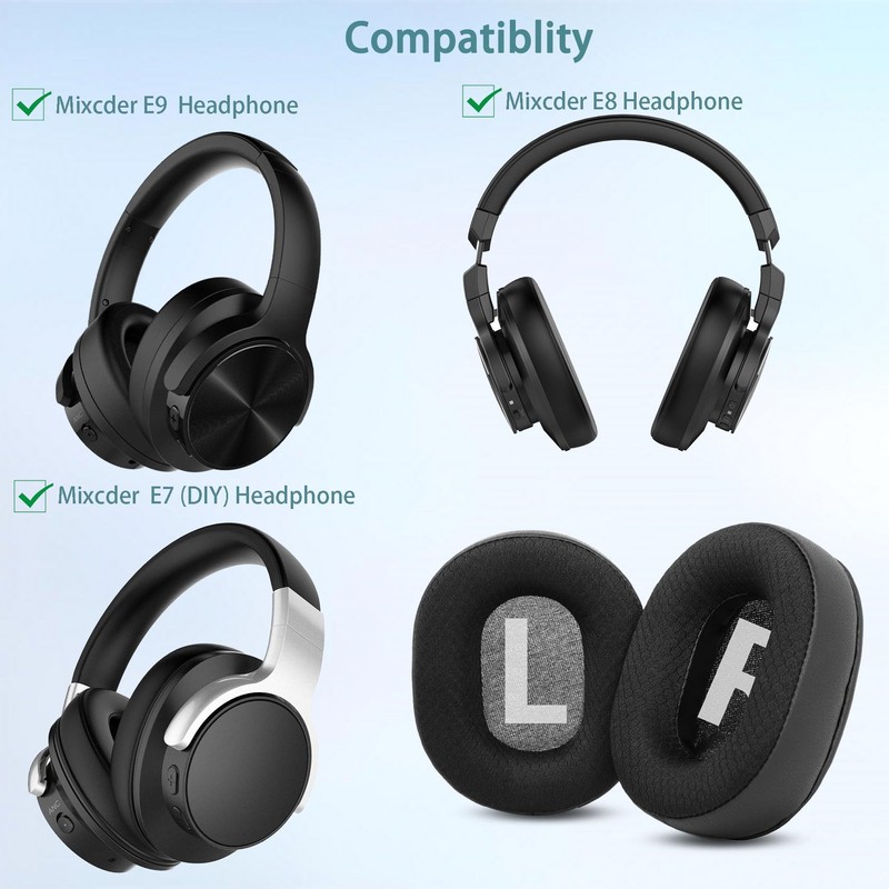 HAIZEEN Ear Pads Compatible with Mixcder E9 / E8 /
