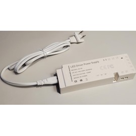 120W LED Power Supply 12V | 100V-240V AC to 12V DC Transformer | CE FCC Certified | Low Voltage White Dimmable LED Driver with 12V JST Ports | Ideal for LED Strip and Cabinet Lights (White)