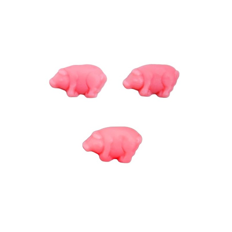 SweetGlob Pink Gummy Pigs (Raspberry Gummy Pigs, 1 Pound)
