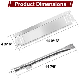 Hiorucet Grill Lid Thermometer Heat Indicator 22551 and Grill Parts for 4 Burner 720-0830H 720-0783E 720-0830A 720-0830D 720-0958A, 2 Burner 720-0864 720-0864M, Grill Heats, Burners and Igniters