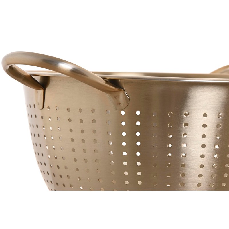 MGE - Stainless Steel Kitchen Colander with Handles and Base