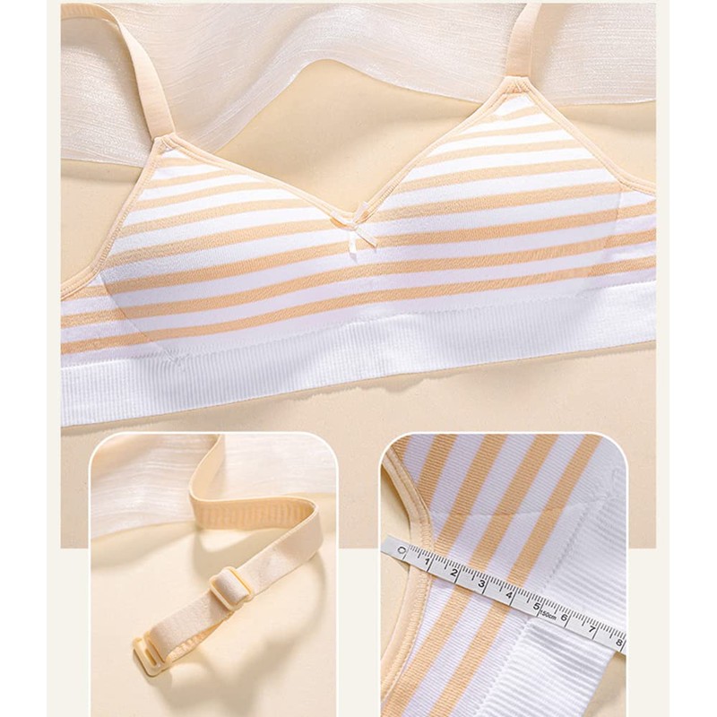 Herepai - brasier sin costuras de algodón para niñas adolescentes,