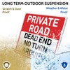 BTHUKO “Private Road - Dead End, No Turn Around” Metal