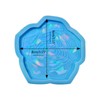 HUANIZI Holographic Coaster Mold for Resin Casting Silicone Resin Coaster