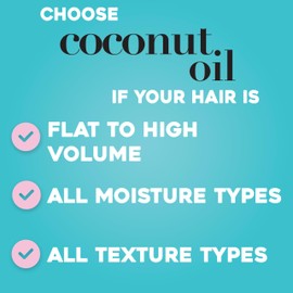 OGX OGX Nourishing + Coconut Oil Weightless Hydrating Oil Hair Mist, Lightweight Leave-In Hair Treatment with Coconut Oil & Bamboo Extract, Paraben & Sulfate Surfactant-Free, 4 fl oz