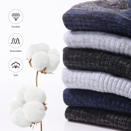 FYTUTESE Mens Ankle Running Socks Athletic Low Cut Cushioned Short Socks for Men 5 Pack Multiolor Size 9-12