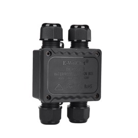 E-WeiChat Junction Box IP68 Waterproof External Electric Power Box Outdoor Rapid Maintenance Open Splice Outlet Box Outside Extension Cord Cover EW-M2068L-4H