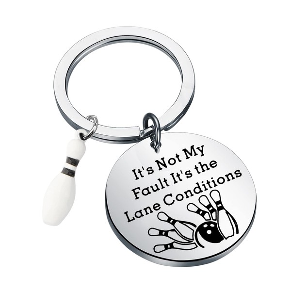 MYOSPARK Bowler Gift Funny Bowling Ball Keychain Bowling Jewelry Gift