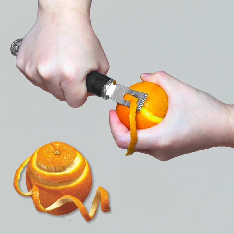 Channel Knife, 2 in 1 Lemon Peeler Zester Cocktail Garnish
