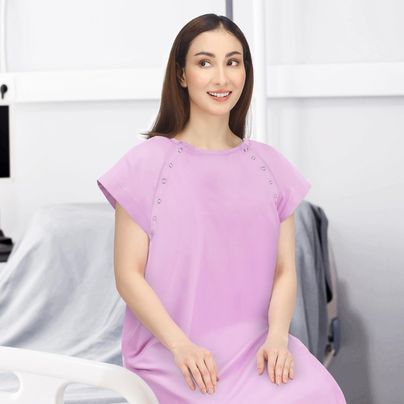 NY Threads Women's Hospital Gown Soft and Stylish Comfortable Patient