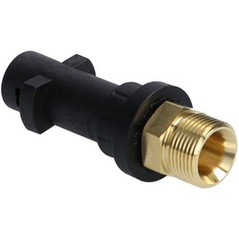 McFilter Bayonet Adapter Inlet M22 AG to Outlet Bayonet (160 bar - 60 °C), Adapter for Pressure Washer Compatible with Kärcher Home & Garden Connection System