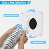 PATIKIL Dryer Vent Connector Kit Fit 4 Inch Ducting, 2