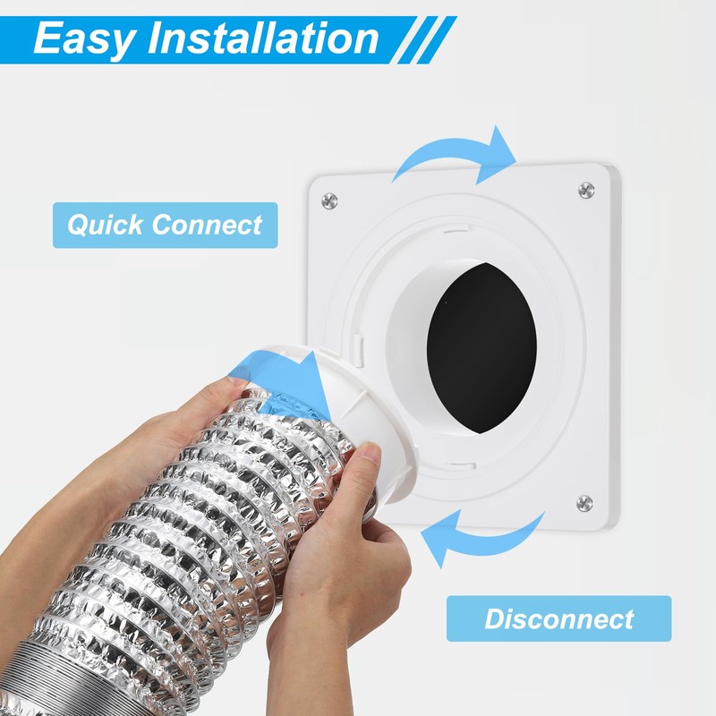 PATIKIL Dryer Vent Connector Kit Fit 4 Inch Ducting, 2