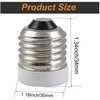 TWDRTDD 12PACK E26 to E17 Socket Adapter,Medium Screw E26 to