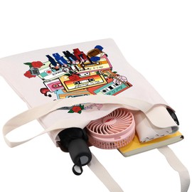 AKTAP Kpop Group Merch The Rose Album Tote Bag K-Pop Boy Group Gift The Rose Character Shoulder Bag K-Pop Music Lover Gift (Rose Album Tote)