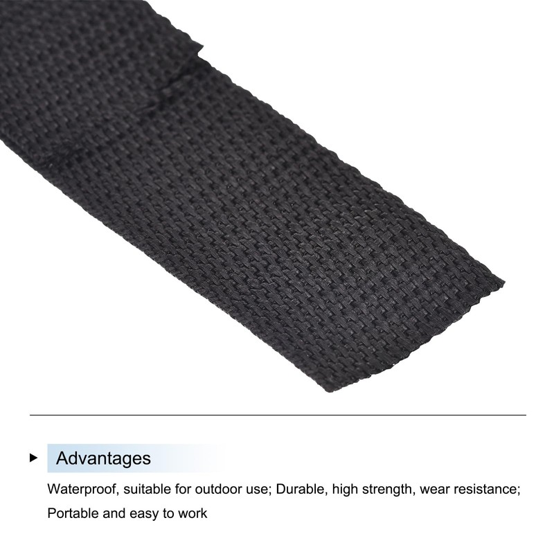 sourcing map Lightweight Polypropylene Webbing Strap 32mm(1 1/4") 25 Yard