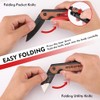 WORKPRO 2-in-1 Folding Knife/Utility Knife - Gifts for Dad, Quick-Change