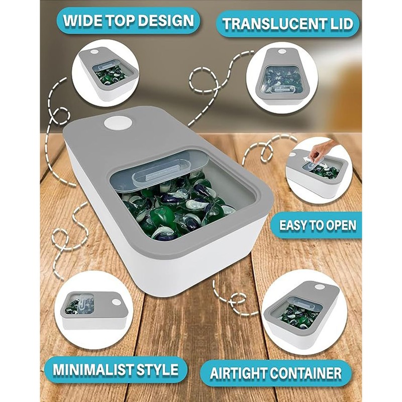 Laundry Pod Container Laundry Pod Storage Container Laundry Detergent Container