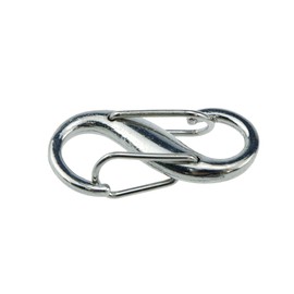 Semetall 10 Pieces Adjustable Metal Clip Buckles Chain Strap Bag Chain Strap Bag S Shape Chain Strap Bag Shortens Your Bag Length Accessories (Silver) Silver, silver