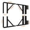 Gate Corner Brace Bracket,Heavy Duty Anti Sag Gate Kit with