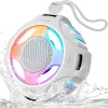 Universal IPX7 Waterproof Bluetooth Shower Speaker with RGB Lights