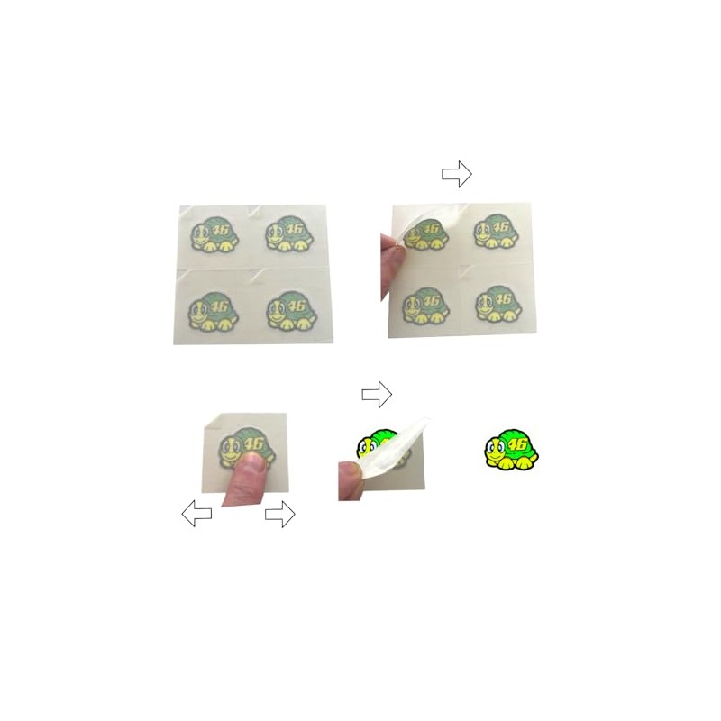 Valentino Rossi Sticker Turtle 2012 Vinyl Decal 2.5cm 1" x