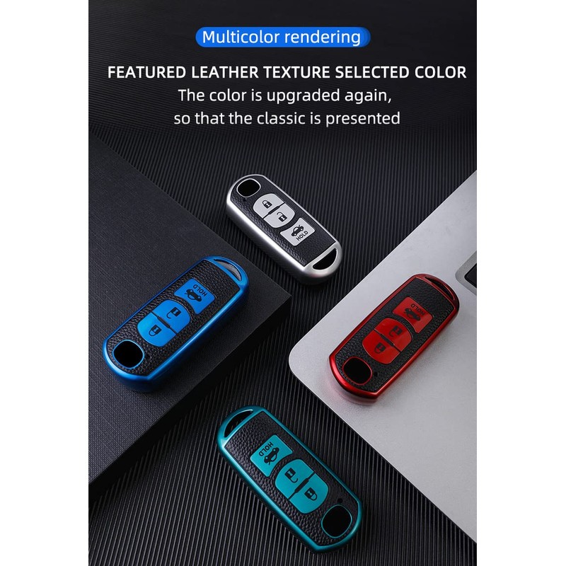 ontto TPU Car Key fob case Cover Fit for Mazda