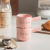INSETLAN Pink Ceramic Espresso Measuring Cups, Set of 2, 90