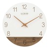 La Crosse 404-3630B 12" Sierra Wood Quartz Analog Wall Clock,