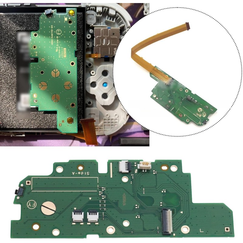 Switch Lite用左側Lボタンボードマザーボード、HDH SAKYO 01と互換性、プレミアムPCB素材製、古い/ひび割れた/破損したマザーボードの完璧な交換品