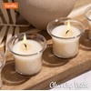 HYOOLA Clear Cup Scented Votive Candles - Vanilla - 12