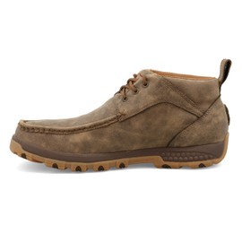 Twisted X Men's Chukka Driving Moc, Moc Toe with CellStretch, Bomber, 9.5 W