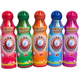 Thomas & Anca Club Supplies Ltd Pack Of 5 Classic Colour Bingo Dabbers/markers - 45ml each