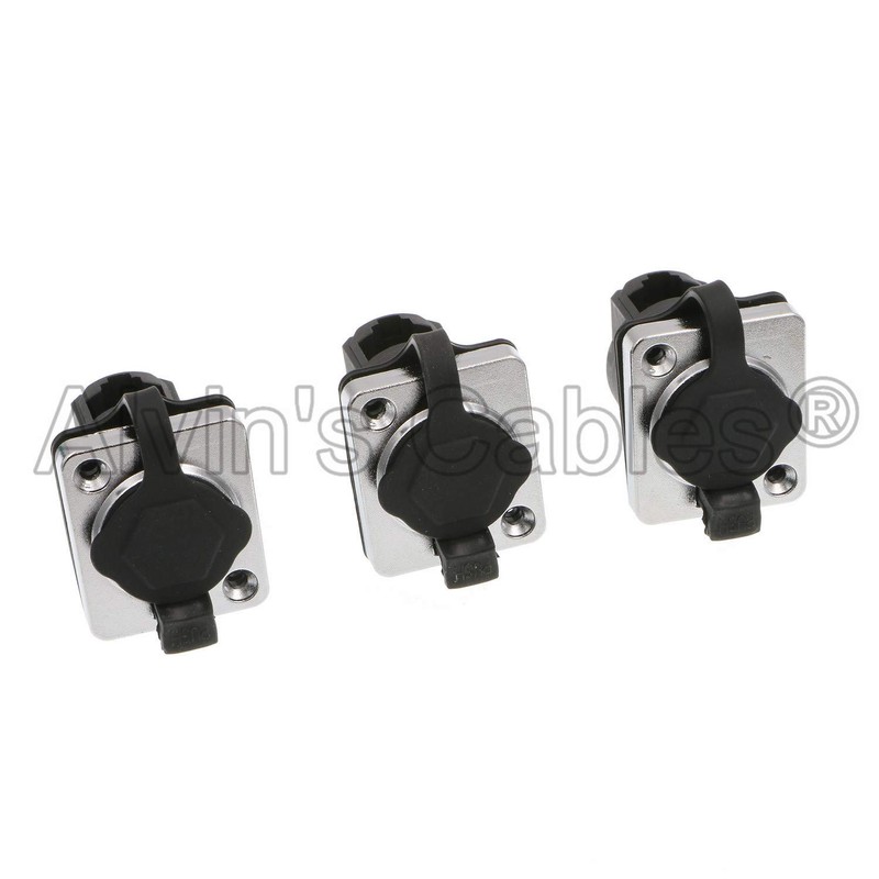 Alvin's Cables RJ45 Interface Waterproof Sockets Connector IP65 Ethernet Panel