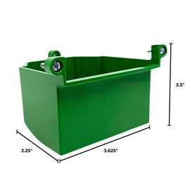 OneBoxForAll New Work SideCar – Expandable PVC Electrical Box with 2 Knockouts, 21 cu. in. Capacity, Adds Capacity to New Work BaseBox - Single Unit