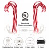 Brightown 10 Pack Christmas Candy Cane Lights Outdoor Waterproof Pathway
