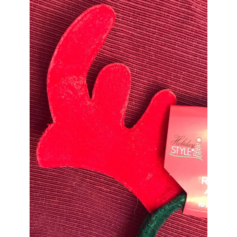 Reindeer Antlers 10” New Red And Green Christmas Play Program
