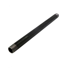 Supply Giant QDCM1236 36" Long Pre-Cut Black Steel Pipe with 1/2" Nominal Size Diameter