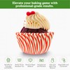 Regency Wraps Greaseproof Baking Cups, Red Pisa Stripe, Standard, 40