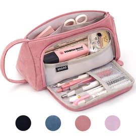 Pencil Case Pencil Case Teenager Girls Pencil Case Large Capacity Pencil Case for School & Office Adult Girls Gift, 21 x 11 cm, Pink #2, pencil case