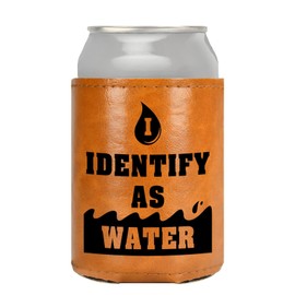 Fathers Day Gift for Dad Birthday Gifts for Men Fathers Day Christmas Funny Gag Mens Gifts Ideas from Daughter Son Leather Can Cooler for Men White Elephant Gifts for Adults