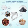 AIWENXI Memorial Urn Ring for Ashes Stainless Steel Cremation Jewelry
