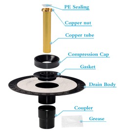 Freestanding Bathtub Rough in Drain Kits with Tail Pipe Brass