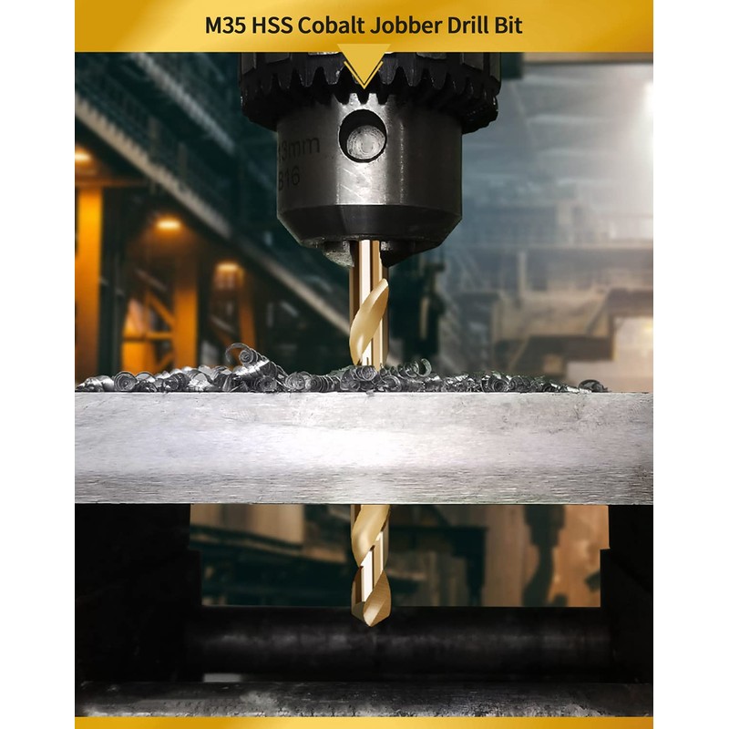 Meccion HSS Cobalt Jobber Drill Bit 1pc 12mm Twist Drill