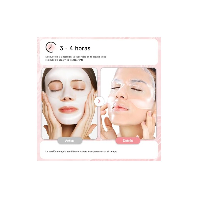Mascarillas Faciales Coreanas de Colágeno, 5pcs
