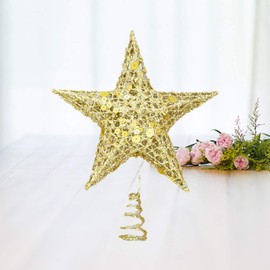 NUOLUX Tree Top Star Tree Top Star Christmas Tree Ornament Tree Ornament Star 20cm Gold