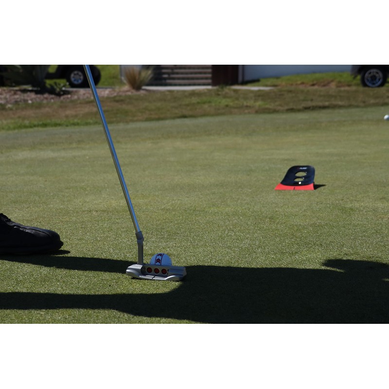 Pure2Improve Golf Return Putt Training Aid, Black, Height Adjustable