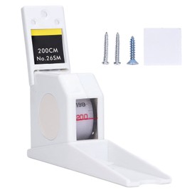 Leopacat Height Measure Meter, Retractable Wall Mounted Height Measuring Portable Stadiometer Roll Ruler Body Measuring Tape For Adult Kid Home School Office Clinic Measurement 2 Meters