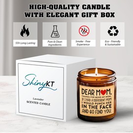 ShinyKT Gifts for Mom from Daughter Son - Mothers Day Gifts for Mom Wife - Birthday, Christmas Gift Ideas for Moms - Gift for Mama, Moms, Mother from Kids - Lavender Scented 7oz