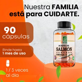 All Nature Omega 3 Aceite De Salmon Noruego 90 Capsulas Sabor Sin Sabor